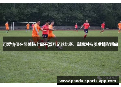 可爱情侣在绿茵场上展开激烈足球比赛，甜蜜对抗引发精彩瞬间
